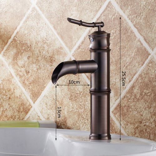 Bamboo Basin Faucet Antique Style Bathroom Sink Tap