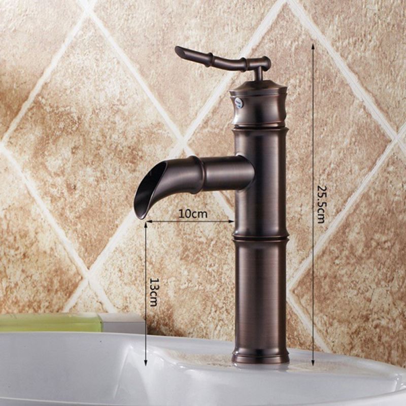 Bamboo Basin Faucet Antique Style Bathroom Sink Tap