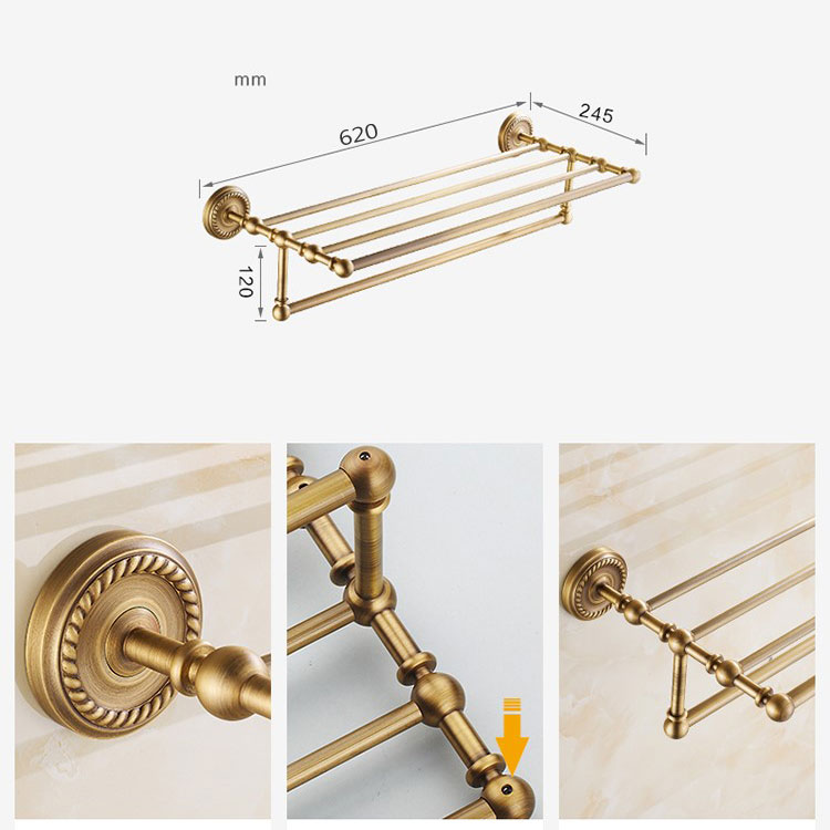 Bathroom Shelf Antique Brass Everything Bathroom