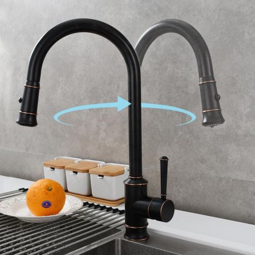 Kitchen Faucet With Pull Down Sprayer Oil Rubbed Bronze Kitchen Sink