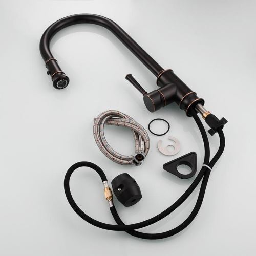 Kitchen Faucet With Pull Down Sprayer Oil Rubbed Bronze Kitchen Sink
