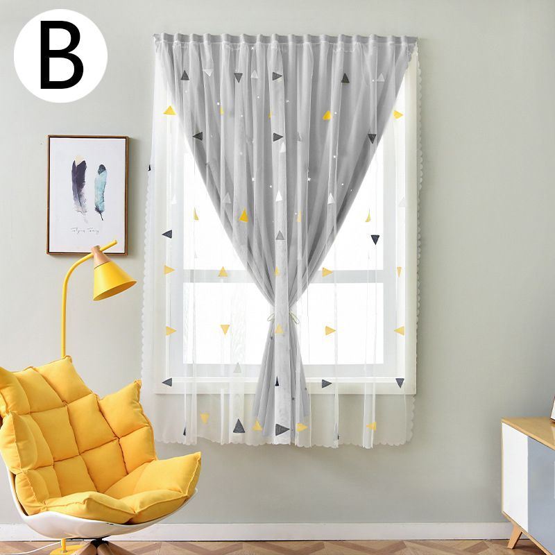 Modern Velcro Curtain Blackout Insulating Thermal Curtains Short Window