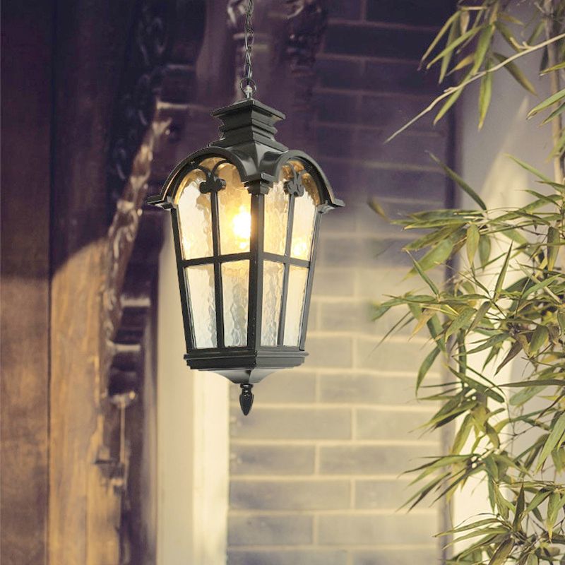American Retro Outdoor Light Waterproof Ancient Roman Pendant Light for