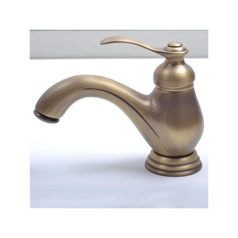 Centerset Single Handle Antique Brass Bathroom Sink Faucet