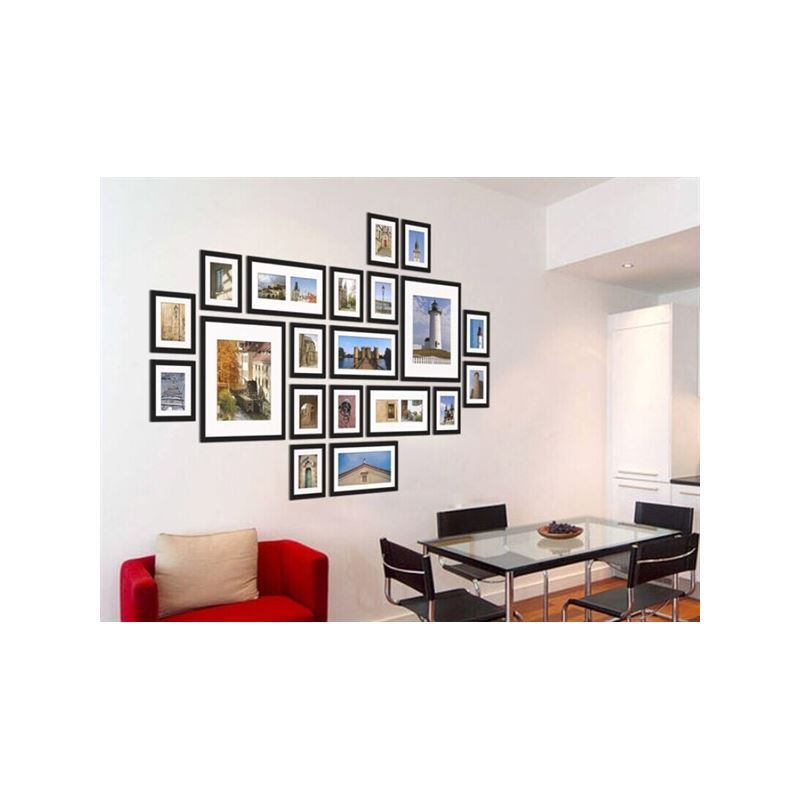 Home Decor Picture Frames Photo Wall Frame set CollectionSet of 20