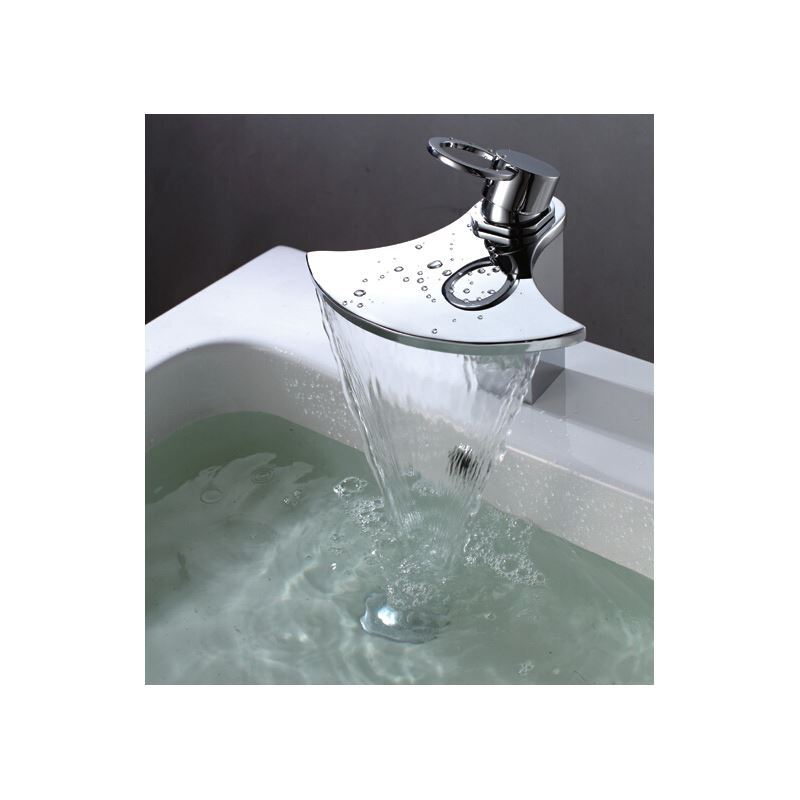 Newest Brass Most Popular Fan Shape Single Handle Waterfall Faucet