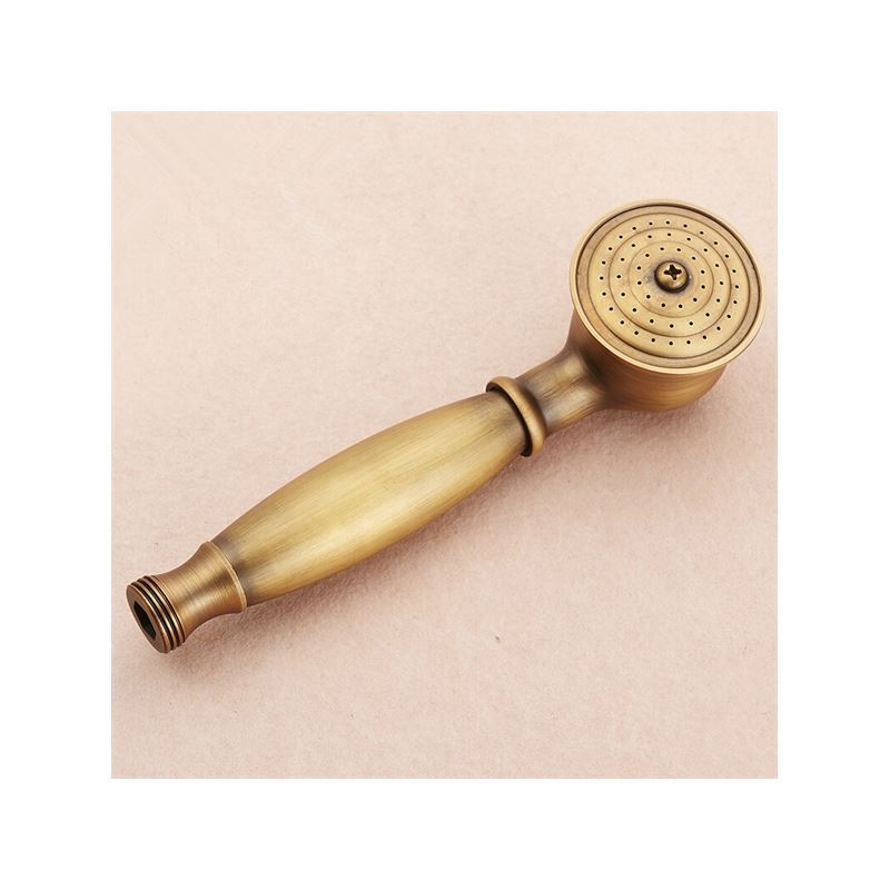 Wall Mount Antique Brass Hand Held Shower Head Double Handle