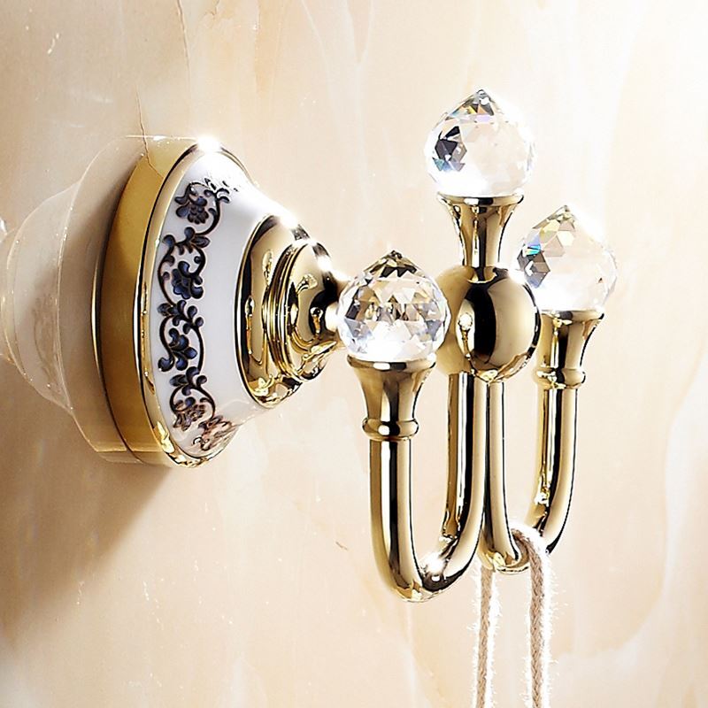 Bathroom Robe Hooks Modern Bathroom Accessories TiPVD Brass Robe Hook