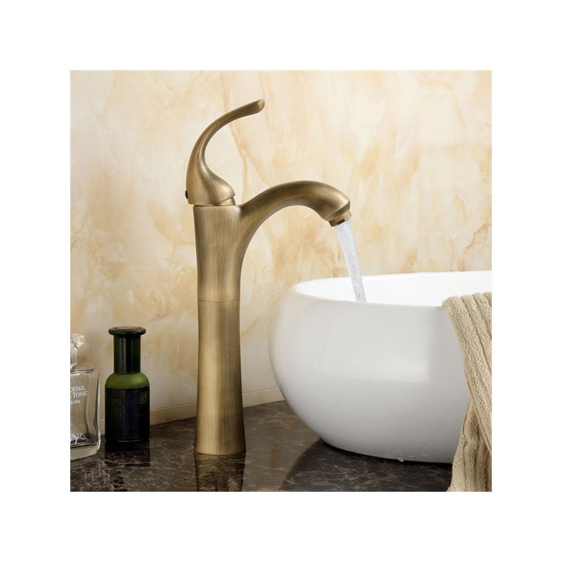 Centerset Antique Brass Bathroom Sink Faucet