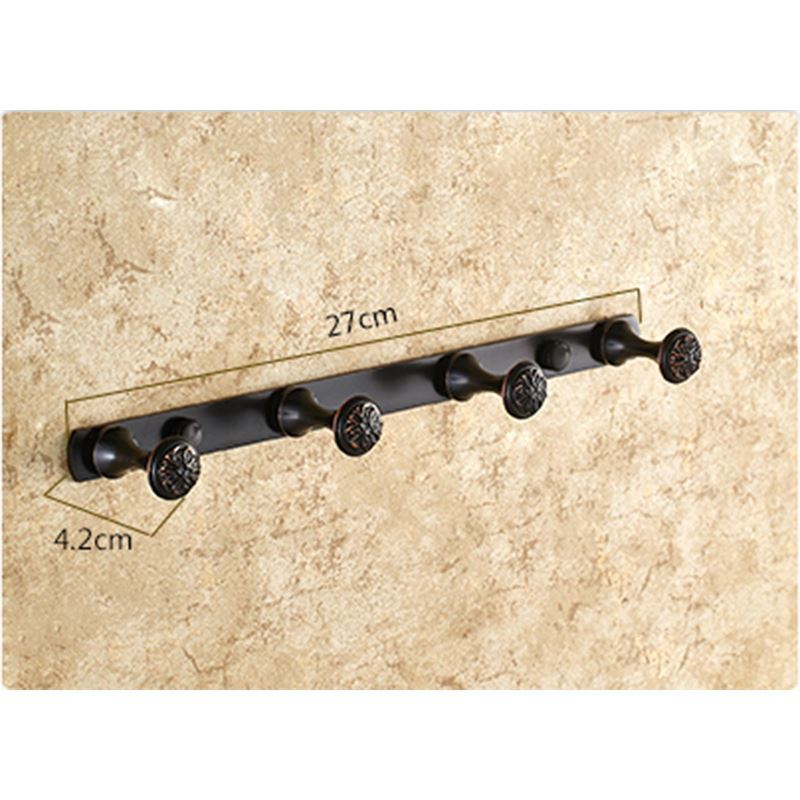 Hakenleiste Bad aus Messign Schwarz