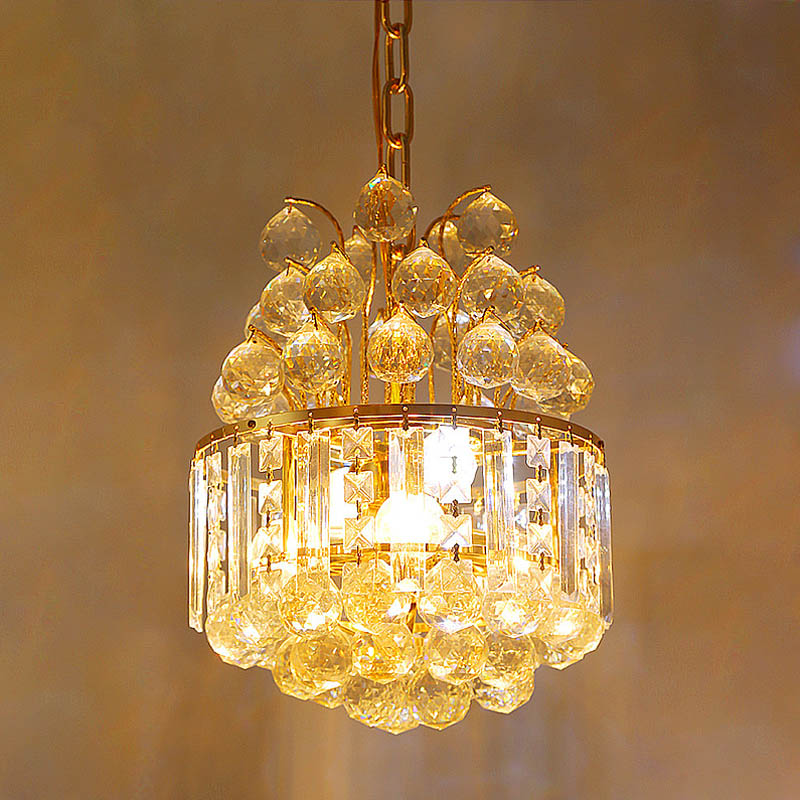 Modern Kristall Hängeleuchte Klein für Flur