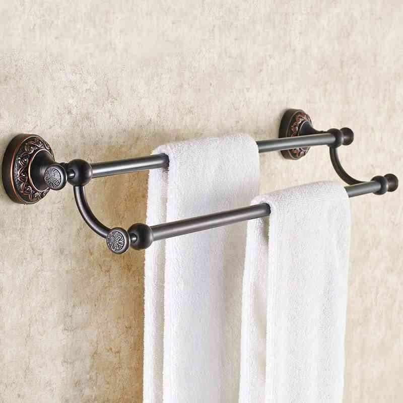 Handtuchstange Doppel Antik Messing Bad Accessoires