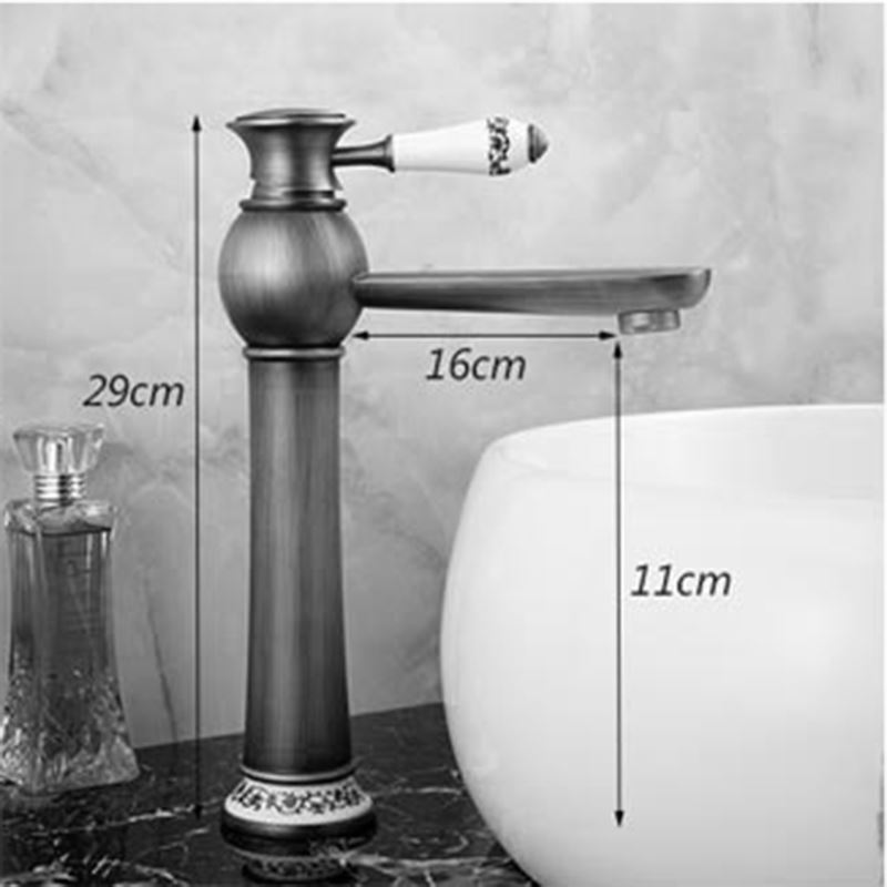 de lavabo/vasque en cuivre brossé style rétro pour