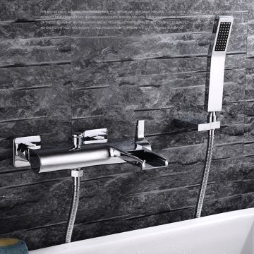 Robinet De Douche Pour Salle De Bain Chrome Style Moderne Simple