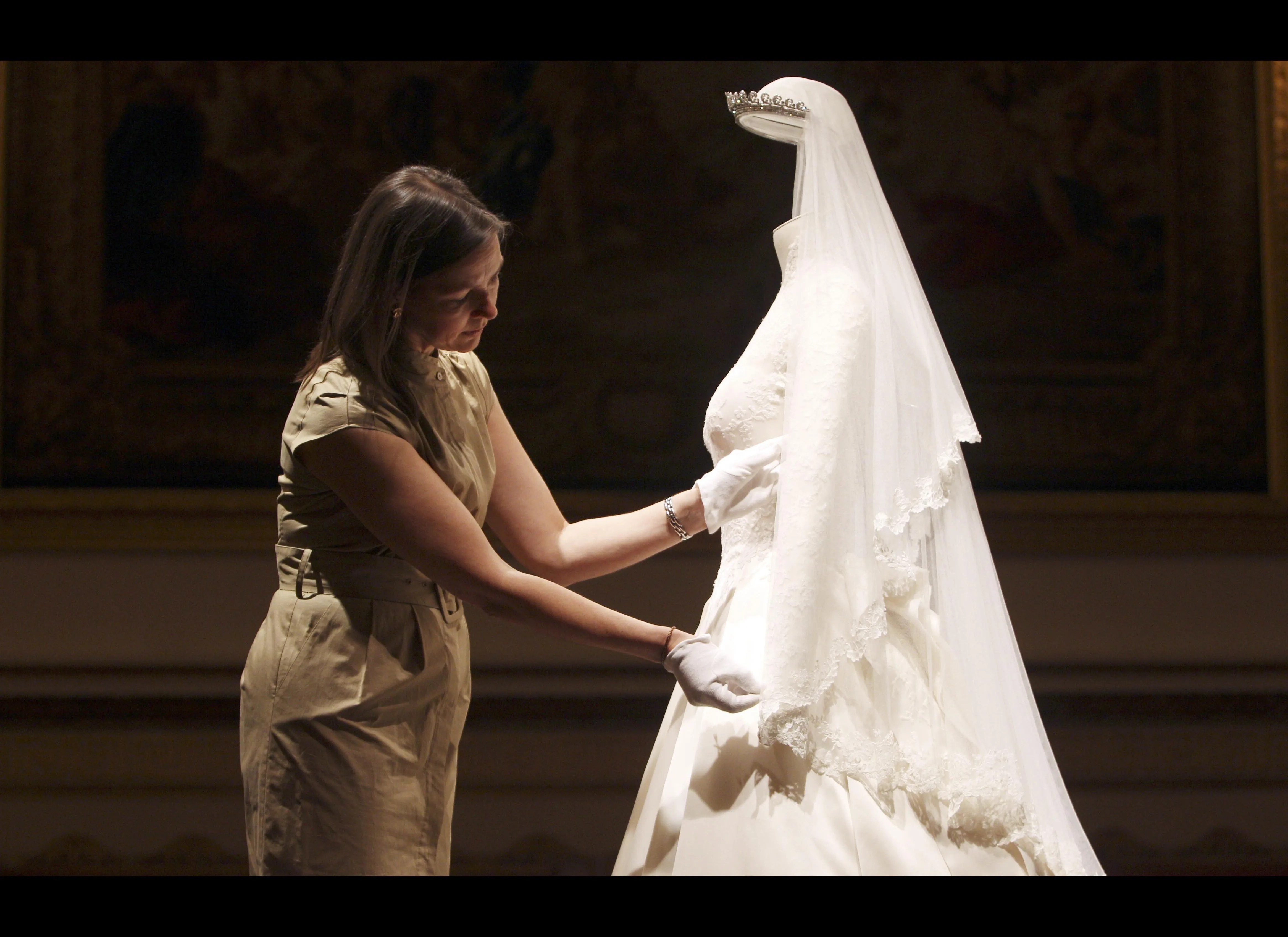 Kate Middleton's Royal Wedding Dress Goes On Display At Buckingham