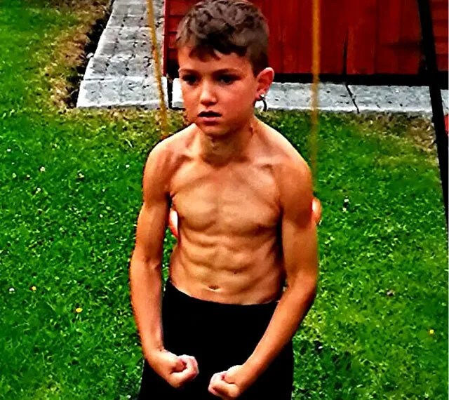 Young boys with six pack abs Telegraph