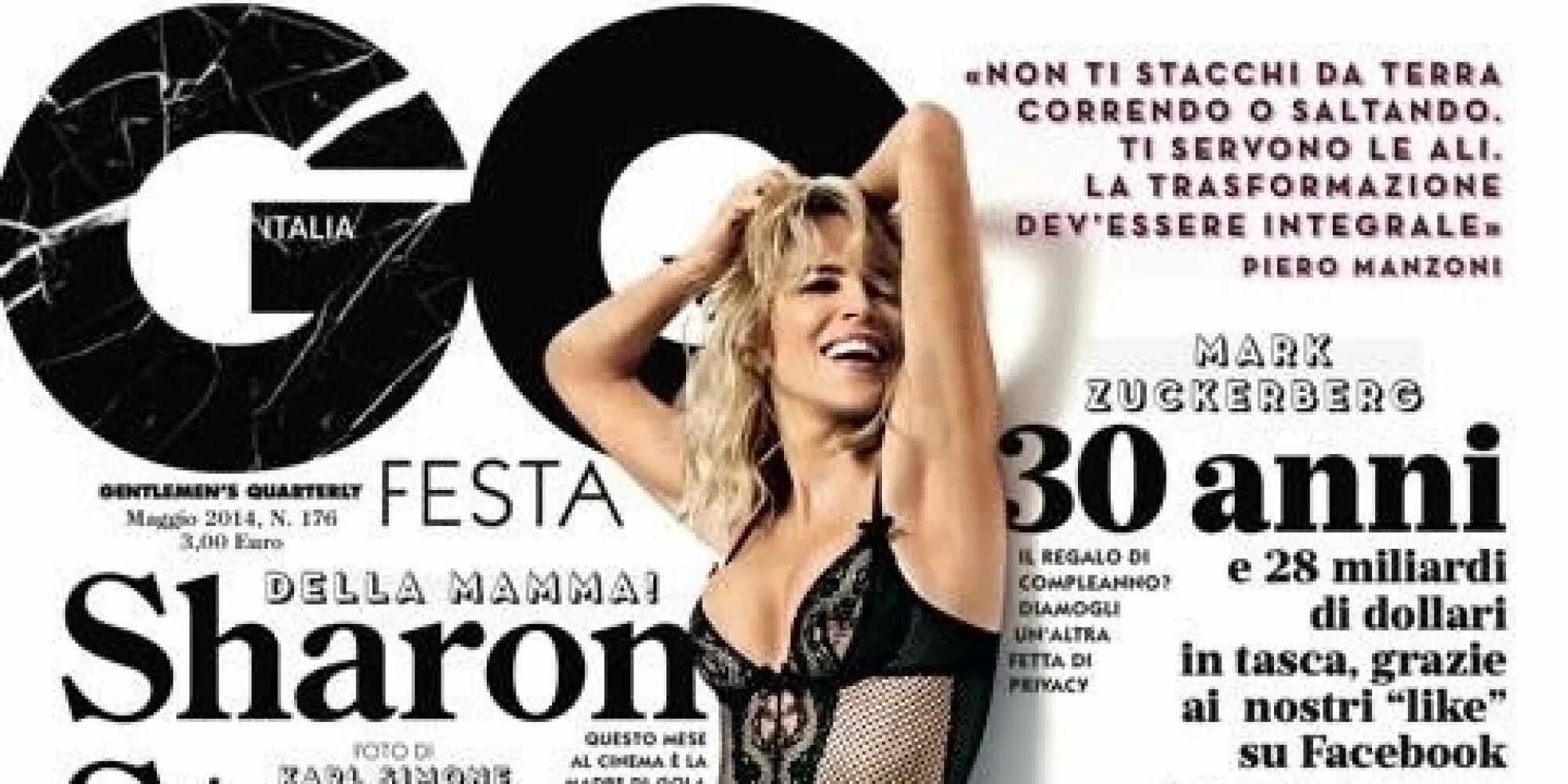 Sharon Stone Strips Down To Underwear For Sexy GQ Italia Cover Photo