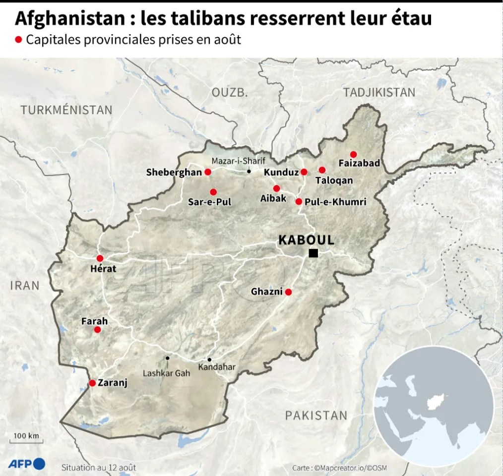 En Afghanistan, les talibans prennent Kandahar, deuxième ville du pays