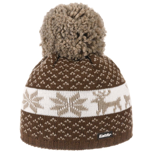 Jenke Strickmütze mit Bommel by Eisbär HUT.de