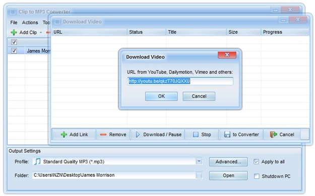 Clip to MP3 Converter Download para Windows Grátis