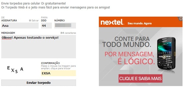 Oi Torpedo Download para Web em Português Grátis