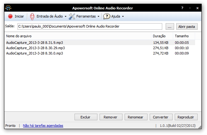 Gravador de Áudio Online Download