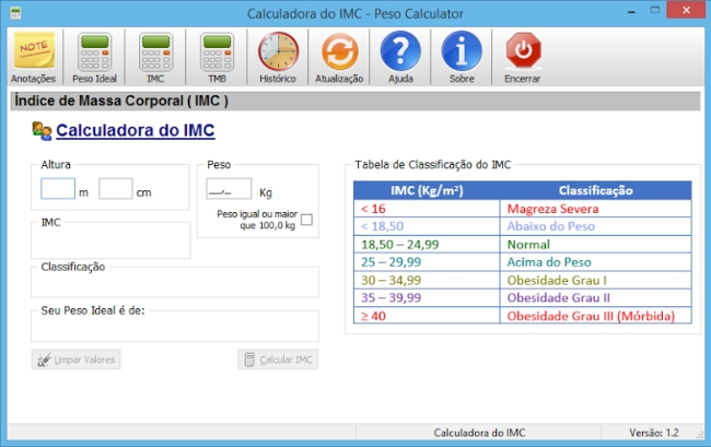 Peso Calculator Calculadora do Peso Ideal Download