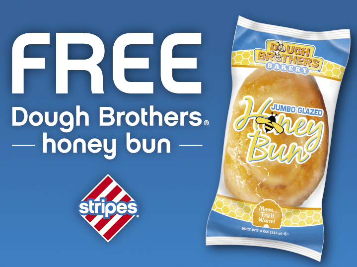 Free Dough Brothers Honey Bun at Stripes