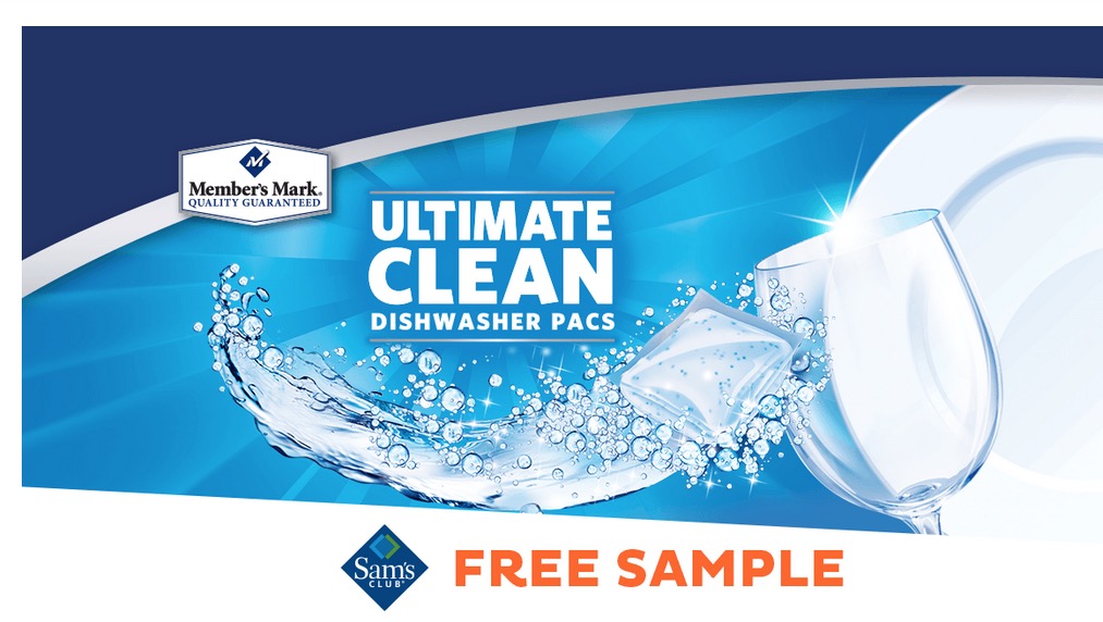 Free Member’s Mark Ultimate Clean Dishwasher Pacs Sample at Sam's Club