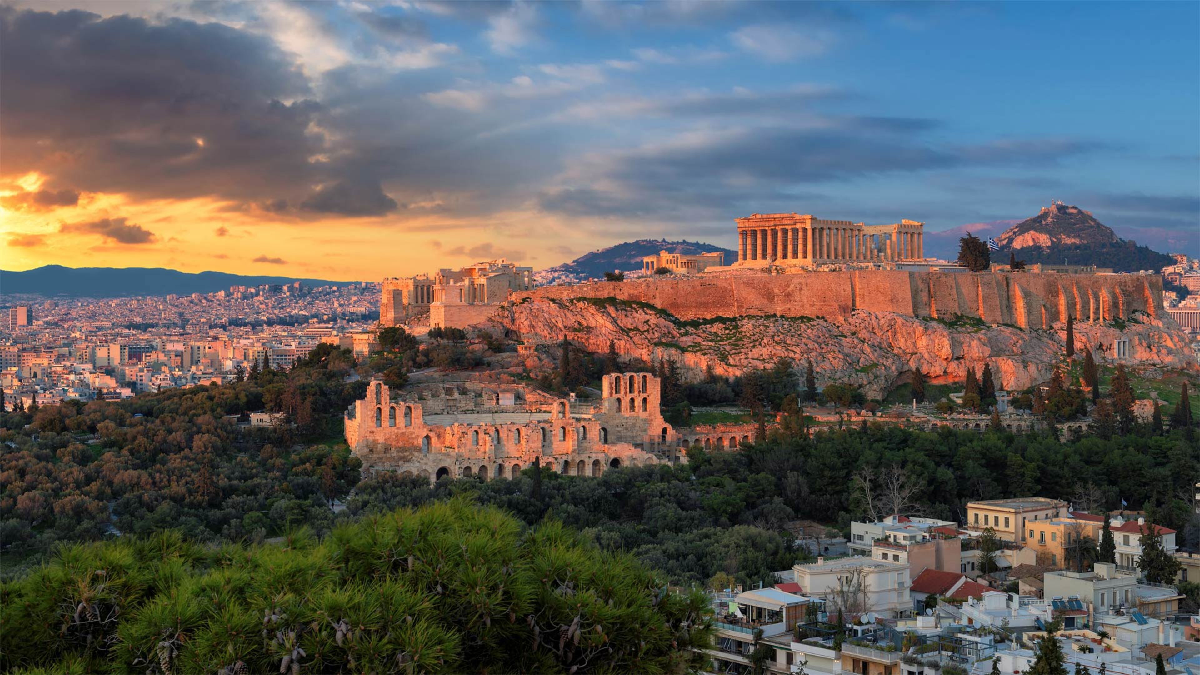Der ParthenonTempel auf der Akropolis in Athen, Griechenland Bing Fotos