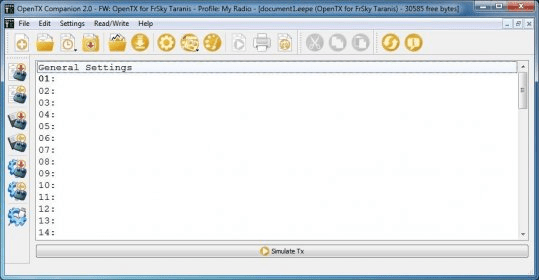 OpenTX Companion 2.0 Download (Free) companion.exe