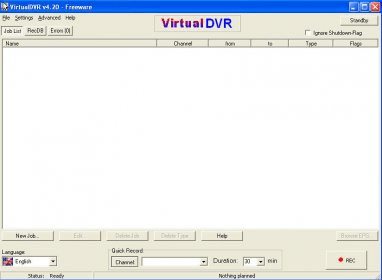 VirtualDVR Download - Use a normal PC as video recorder replacement