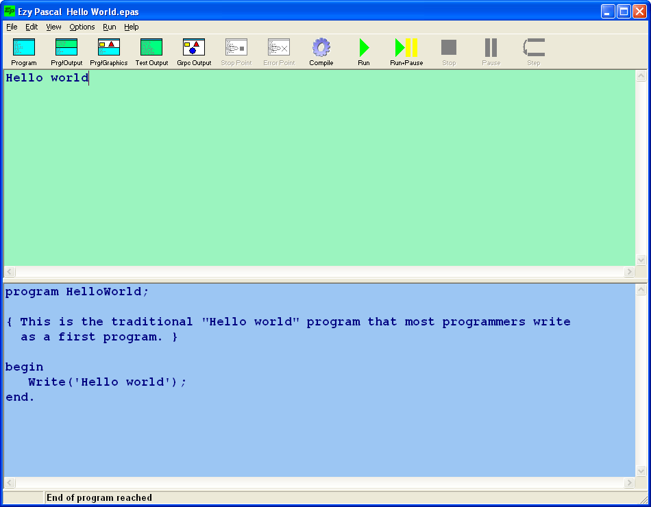 Popular Softwares Storage EZY PASCAL FREE TRIAL FREE DOWNLOAD