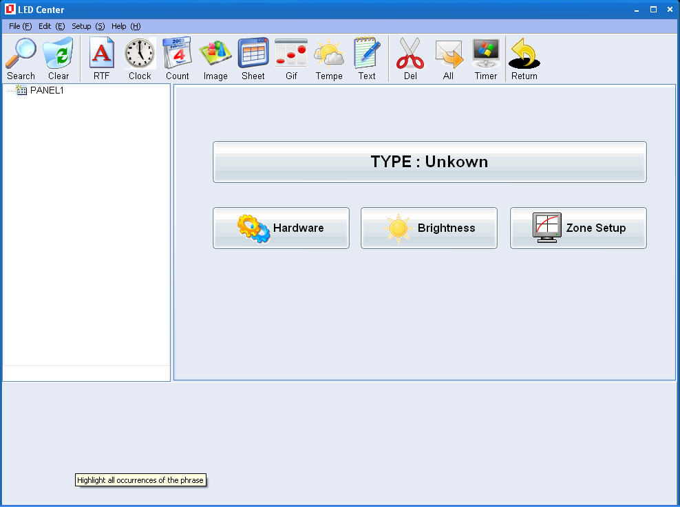 LED Center Software Informer Screenshots