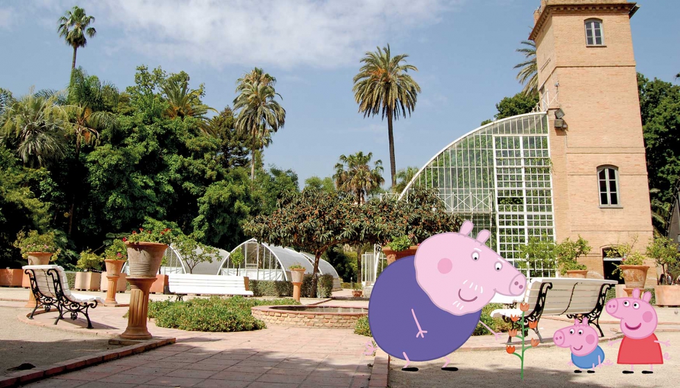 Peppa Pig y su familia recorren los jardines más bonitos de España