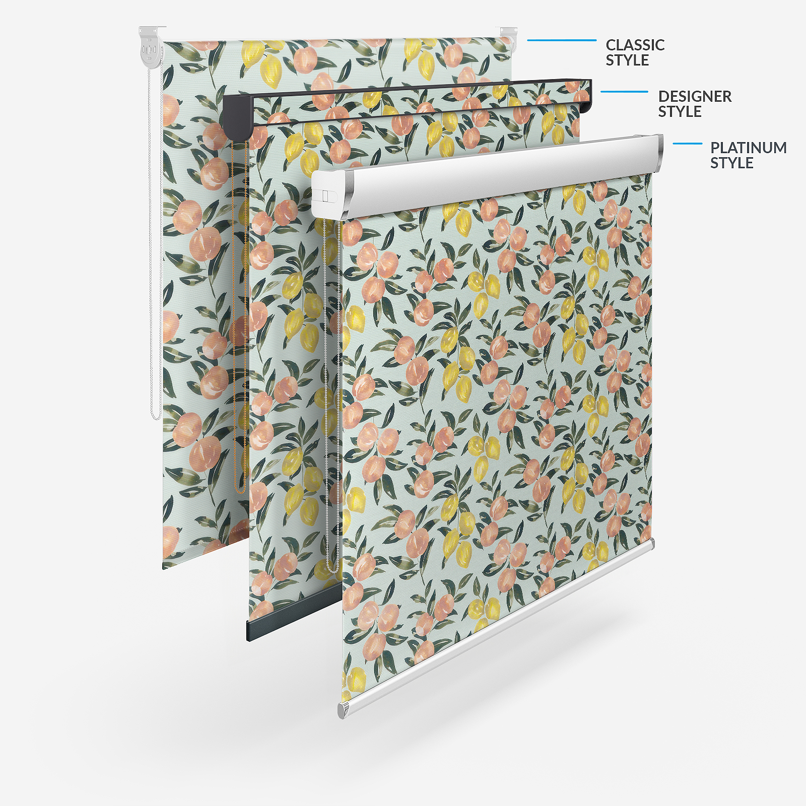 Sonova Studio Capri Sky Blue Roller Blind Blinds Direct