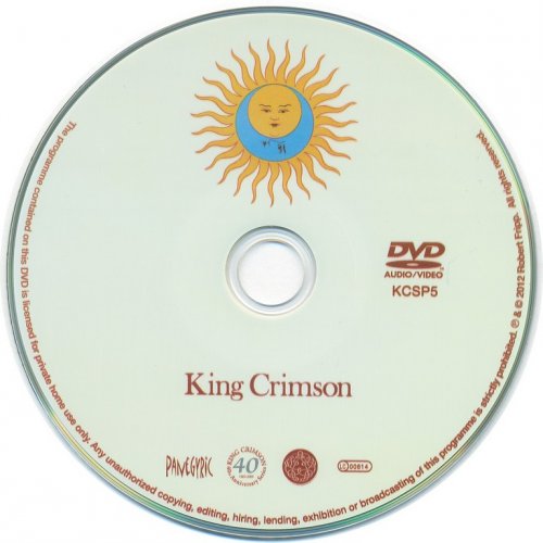 King Crimson Larks' Tongues In Aspic (1973) 2012, 40th Anniversary