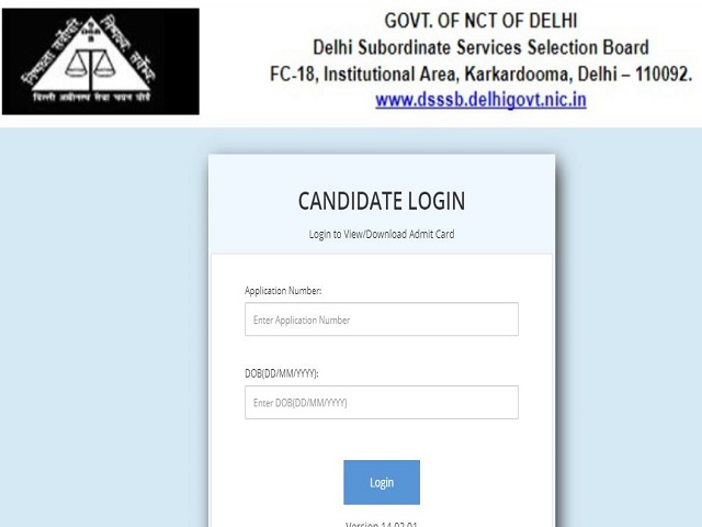 DSSSB TGT Admit Card 2021 Released dsssb.gov.in, Check Exam Dates