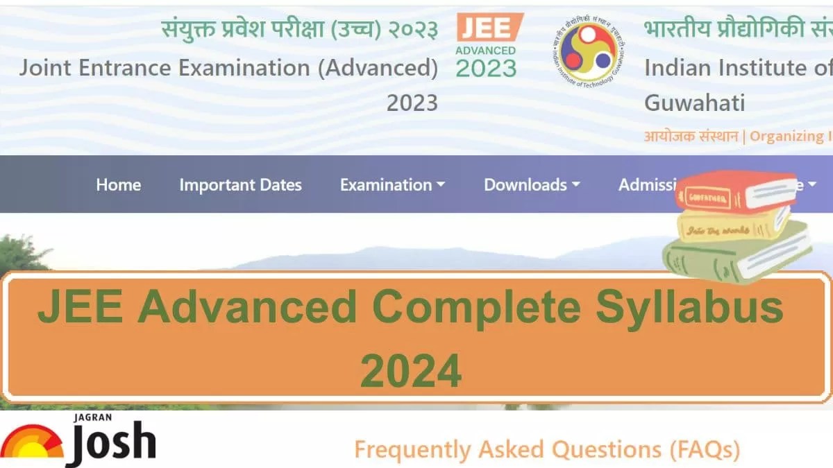 JEE Advanced Complete Syllabus 2024 Check Detailed Syllabus for all