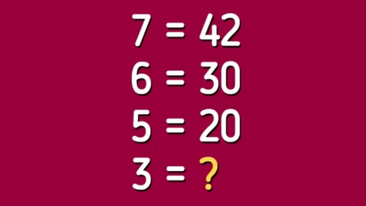 Puzzle for Testing Your IQ Spot the Missing Number that will Replace