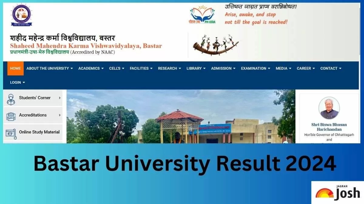 Bastar University Result 2024 OUT at smkvbastar.ac.in, Direct Link to