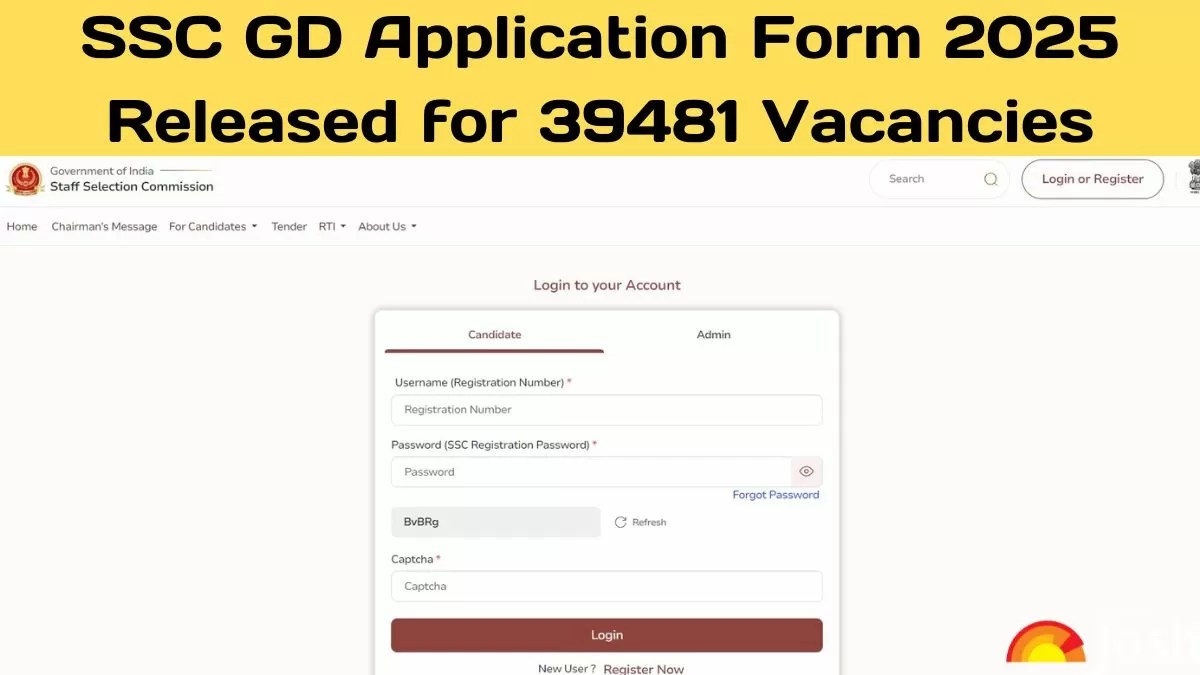 SSC GD Apply Online 2025 Application Form Starts at ssc.gov.in, Direct Apply Online Link Here SSC GD Apply Online 2025 Application Form Starts at ssc.gov.in, Direct Apply Online Link Here