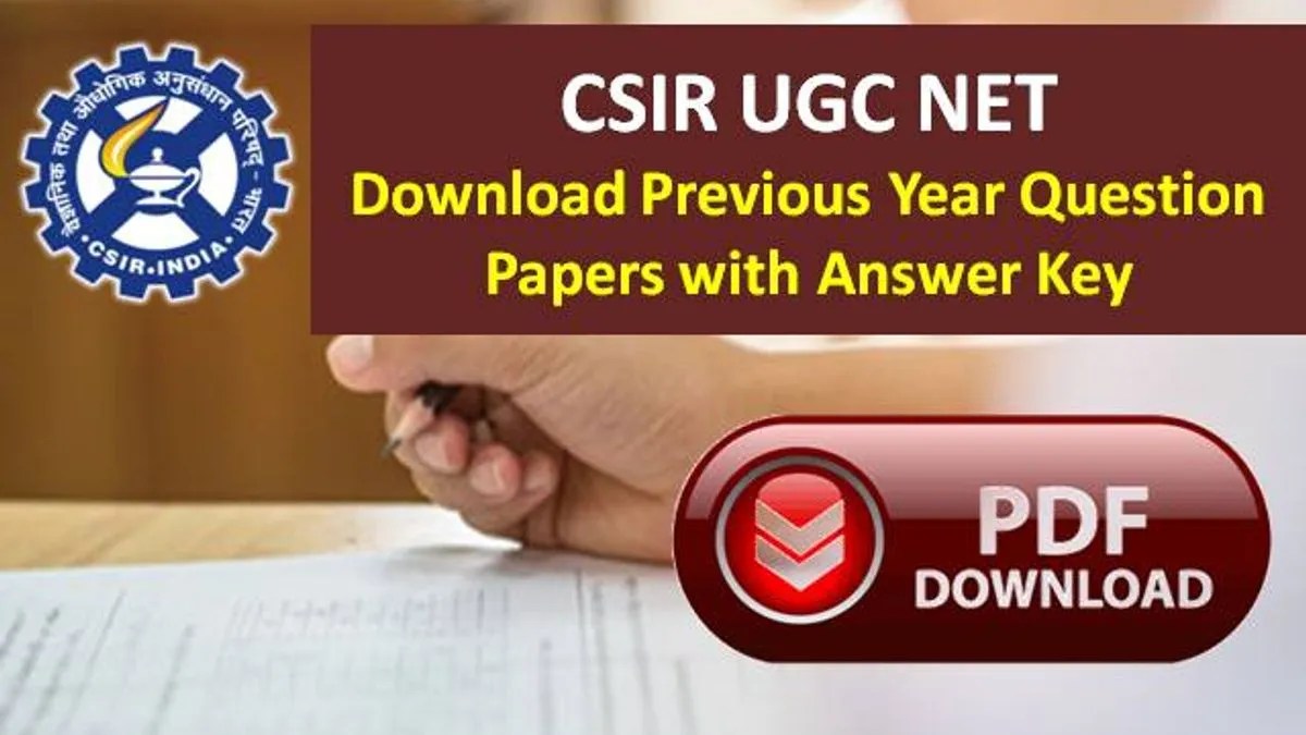 CSIR NET Question Papers 2023 Download PDF CSIR NET Previous Year