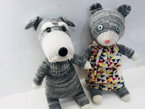 軍手 人形 犬 作り方