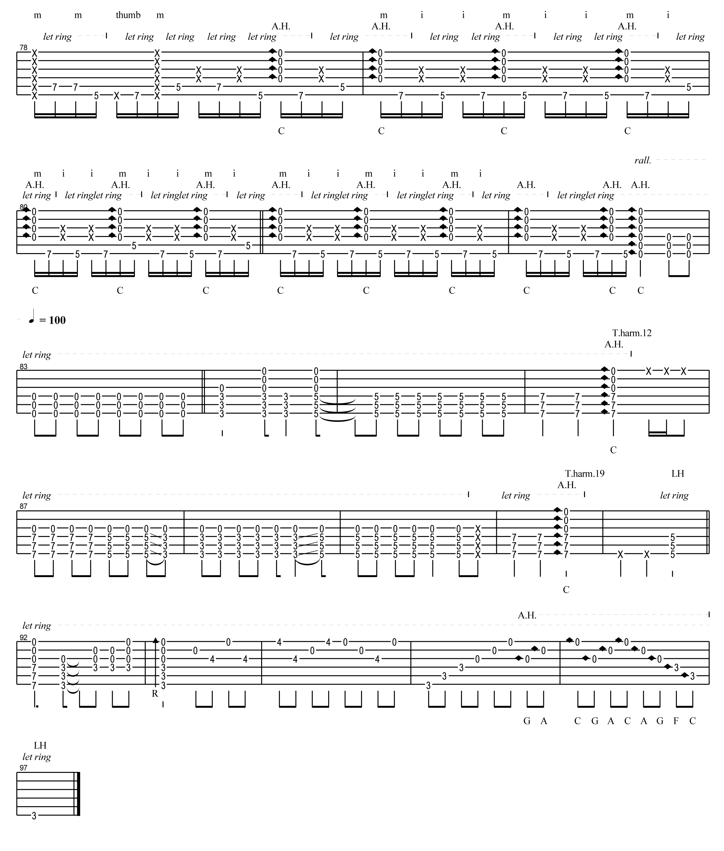 Merry Christmas Mr Lawrence Guitar 《Merry Christmas Mr.Lawrence》指弹吉他谱_押尾桑_高清独奏六线谱吉他屋