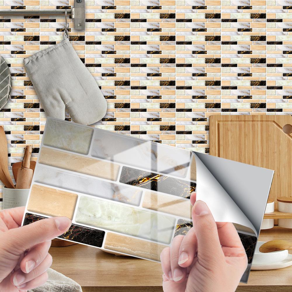 Buy 12Pcs 3D Crystal Tile Sticker Selfadhesive Waterproof Imitation