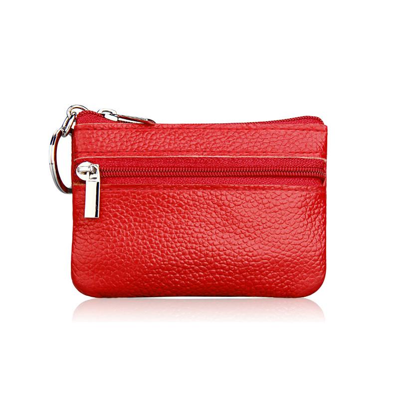 Buy Mini Genuine Leather Wallet Small Women Coin Purse Money Bag Short Women Slim Wallets Thin