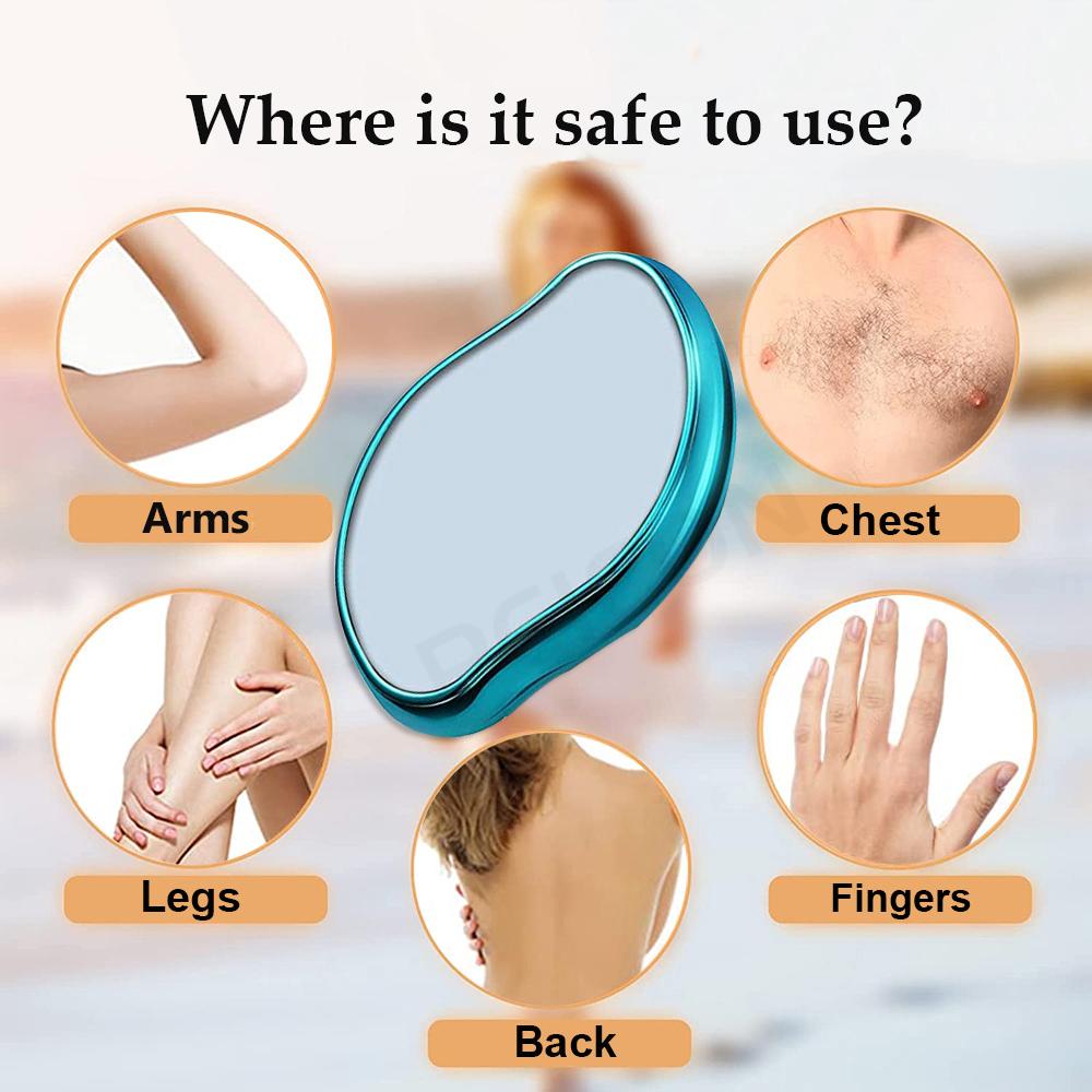 Купить Crystal Glass Hair Removal Epilator for Body Reusable Painless