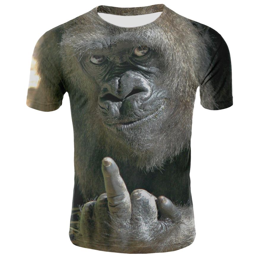 3D OrangUtan Print T Shirt Männer/Frauen Tier Print
