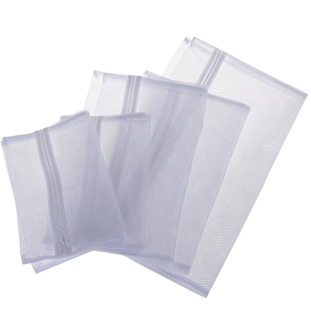 Buy 5pcs White Laundry Bag Mesh Washing Bag Garment Bag Delicates Wash